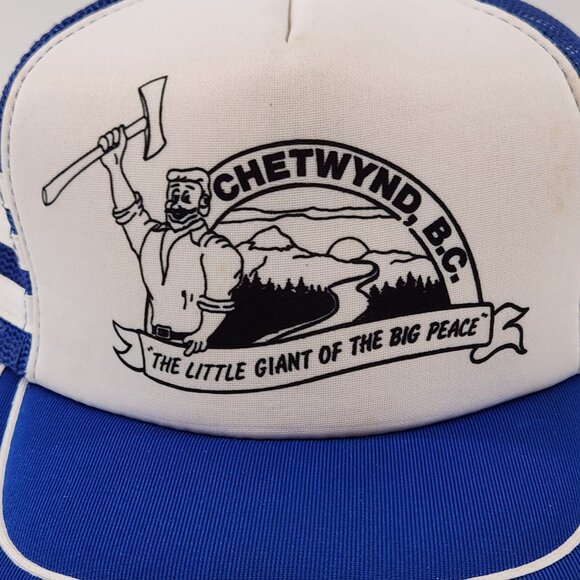 Vintage Chetwynd BC 3 Stripe Trucker Hat - Picture 2 of 10